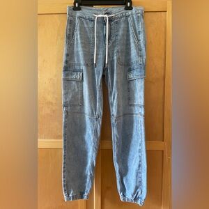 AE Denim Cargo Joggers